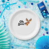 Oh Deer Clean Minimal Seeing Pappteller (Party)