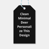Oh Deer Clean Minimal Style Geschenkanhänger (Rückseite)