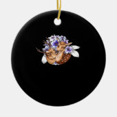 Oh Deer Clean Minimal Style Keramik Ornament (Vorne)