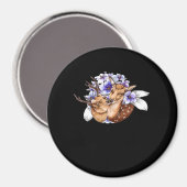 Oh Deer Clean Minimal Style Magnet (Vorderseite/Rückseite)