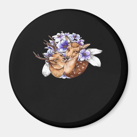 Oh Deer Clean Minimal Style Magnet (Vorne)