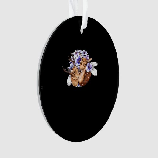 Oh Deer Clean Minimal Style Ornament (Vorderseite)