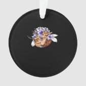 Oh Deer Clean Minimal Style Ornament (Vorderseite)