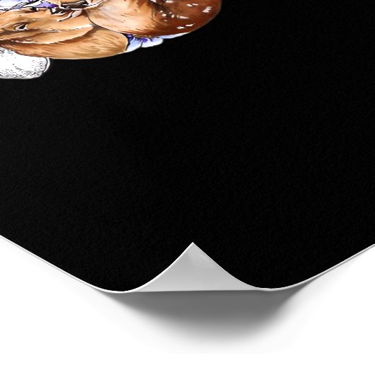 Oh Deer Clean Minimal Style  Poster (Ecke)