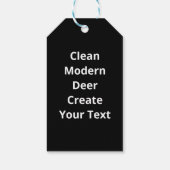 Oh Deer Clean Modern  Geschenkanhänger (Rückseite)