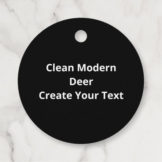 Oh Deer Clean Modern Geschenkanhänger (Rückseite)