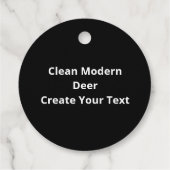 Oh Deer Clean Modern  Geschenkanhänger (Rückseite)