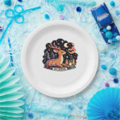 Oh Deer Contemporary Graphic Vibe  Pappteller (Party)