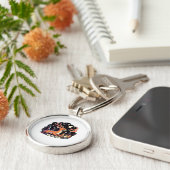 Oh Deer Contemporary Graphic Vibe Schlüsselanhänger (Seite)