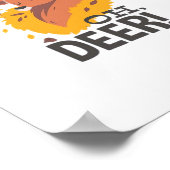 Oh Deer Contemporary Minimal Look  Poster (Ecke)