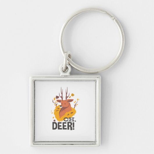 Oh Deer Contemporary Minimal Look Schlüsselanhänger (Vorne)
