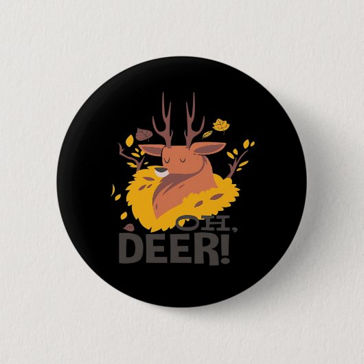 Oh Deer Creative Design Button (Vorderseite)