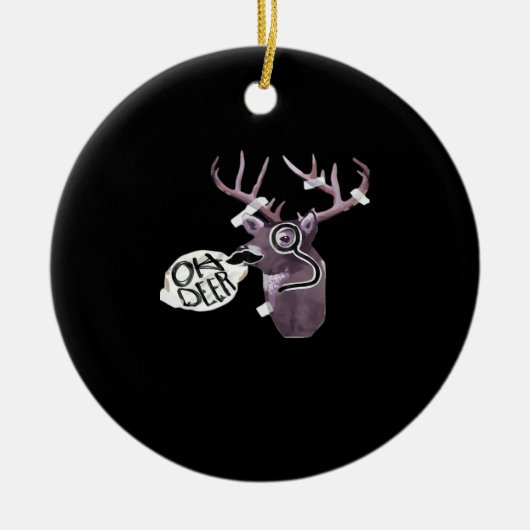 Oh Deer Creative Signature Design Keramik Ornament (Vorne)