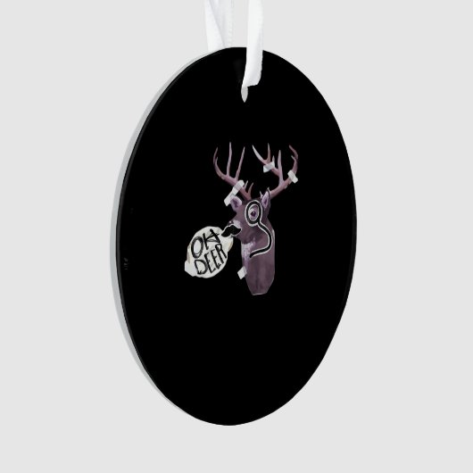Oh Deer Creative Signature Design Ornament (Vorderseite)