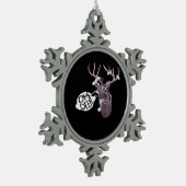 Oh Deer Creative Signature Design Schneeflocken Zinn-Ornament (Links)
