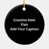 Oh Deer Creative Style Keramik Ornament (Hinten)