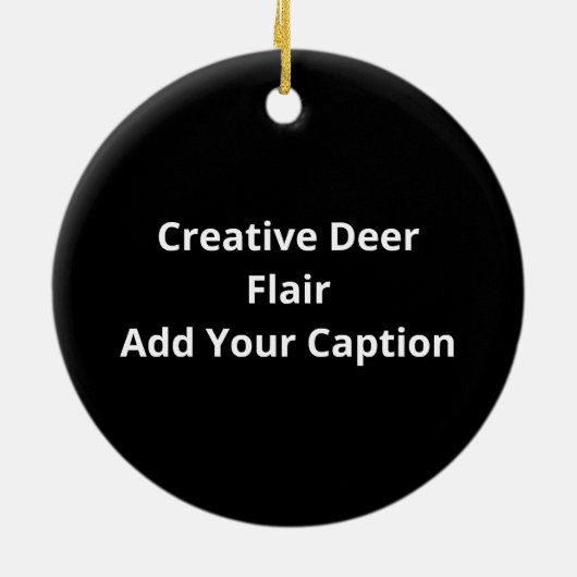 Oh Deer Creative Style Keramik Ornament (Hinten)