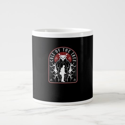 Oh Deer Cult Of The Tree Artistic Style  Jumbo-Tasse (Vorderseite)