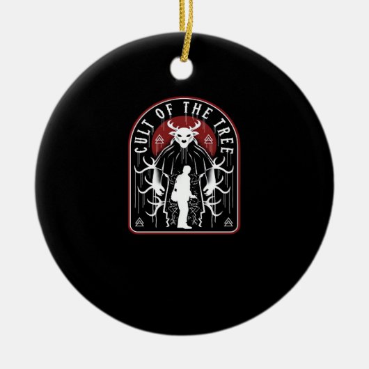 Oh Deer Cult Of The Tree Artistic Style Keramik Ornament (Vorne)