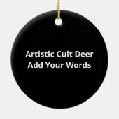 Oh Deer Cult Of The Tree Artistic Style Keramik Ornament (Hinten)