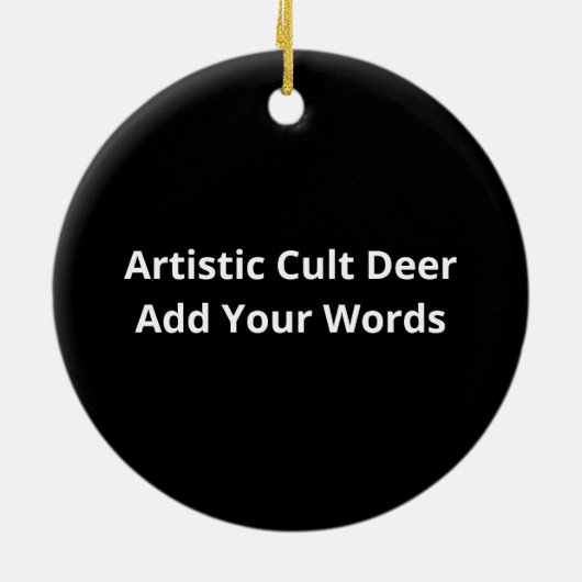 Oh Deer Cult Of The Tree Artistic Style Keramik Ornament (Hinten)