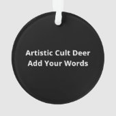 Oh Deer Cult Of The Tree Artistic Style Ornament (Rückseite)