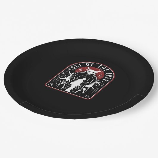 Oh Deer Cult Of The Tree Artistic Style  Pappteller (Schrägansicht)