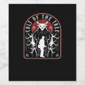 Oh Deer Cult Of The Tree Artistic Style Weinetikett (Einzelnes Label)
