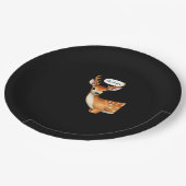 Oh Deer Cute Punny Deer Saying Whimsical Quote Pappteller (Schrägansicht)