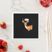 Oh Deer Cute Punny Deer Saying Whimsical Quote Serviette (Beispiel)