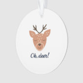 Oh Deer Deer Love Save The Deer CrAcrylic Ornament (Vorderseite)