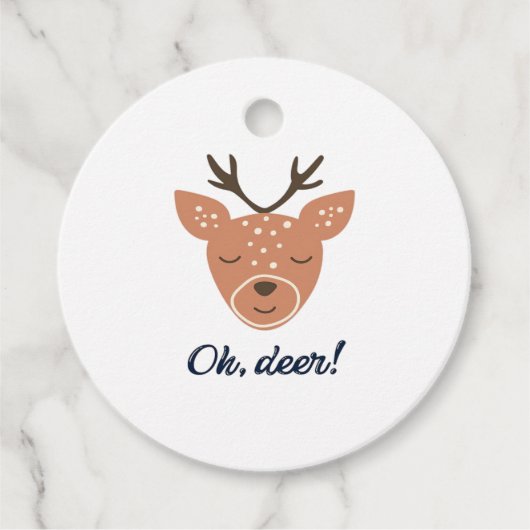 Oh Deer Deer Love Save The Deer Creative Design Geschenkanhänger (Vorderseite)