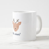 Oh Deer Deer Love Save The Deer Creative Design  Jumbo-Tasse (Vorderseite Rechts)