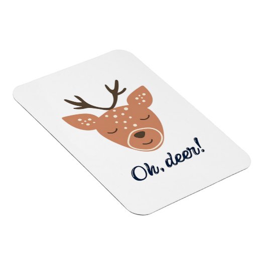 Oh Deer Deer Love Save The Deer Creative Design  Magnet (Rechte Seite)