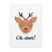 Oh Deer Deer Love Save The Deer Creative Design Magnet (Vertikal)