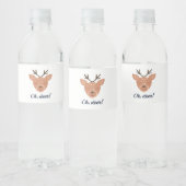 Oh Deer Deer Love Save The Deer Creative Design Wasserflaschenetikett (Flaschen)