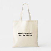 Oh Deer Deer Love Save The Deer Creative DTote Bag Tragetasche (Rückseite)