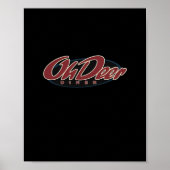 Oh Deer Diner Retro Classic Style Poster (Vorne)