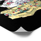 Oh Deer Drunk Reindeer Celebrating Christmas Festi Poster (Ecke)