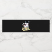 Oh Deer Drunk Reindeer Celebrating Christmas Festi Wasserflaschenetikett (Einzelnes Label)