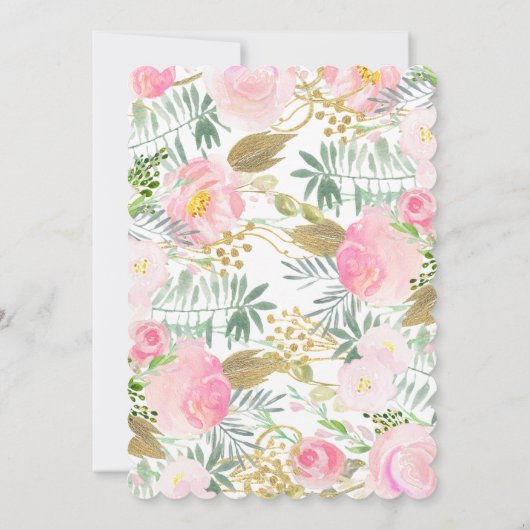 Oh, Deer! Eine kleine Doe Baby Dusche Einladung (Rückseite)