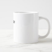 Oh Deer Einfache Ästhetik  Jumbo-Tasse (Rechts)