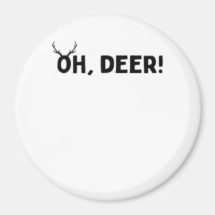 Oh Deer Einfache Ästhetik Magnet
