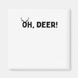 Oh Deer Einfache Ästhetik Magnet