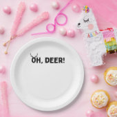 Oh Deer Einfache Ästhetik Pappteller (Party)