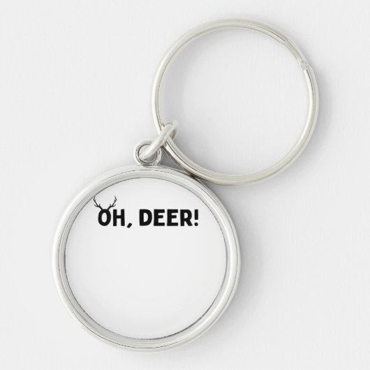 Oh Deer Einfache Ästhetik Schlüsselanhänger (Vorne)