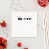 Oh Deer Einfache Ästhetik Serviette (Beispiel)