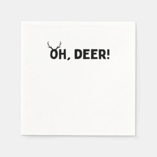 Oh Deer Einfache Ästhetik Serviette