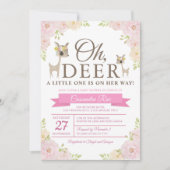 Oh, Deer! Einladung der Babydusche (Vorderseite)