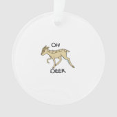 Oh Deer Elegant Timeless Style Acrylic Ornament (Vorderseite)
